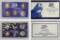 2005 United States Quarters Proof Set. 5 Coins Ins