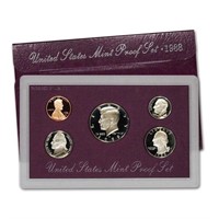 1988 United Stated Mint Proof Set 5 coins