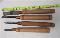 4 Wood Lathe Tools