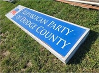 Dodge County Republican Party sign