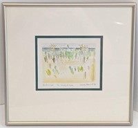 Framed Charles Meanwell Painting Signed
