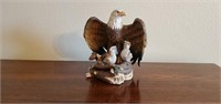 Eagles nest ceramic statue