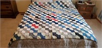 Vintage bowtie scrap quilt