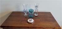 Blue Ball jar, butterfly wall decor, drinkware