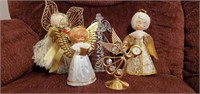 Angel collection, vintage angel tree toppers