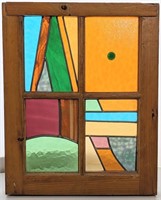 Beautiful 4 Panel Stained Glass Window