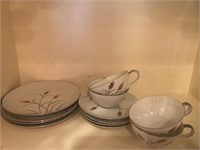 Norcrest fine china Cups saucers appetizer plates