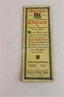 Original 1936 - 1937 Official Government Road Map