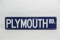 Plymouth Rd  Metal Sign -Reproduction
