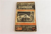 Plymouth Owners Handbook for Repairs -1951