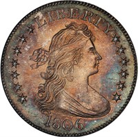 25C 1806 BROWNING 10 PCGS MS64 CAC