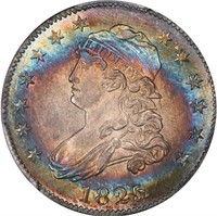 25C 1825/4/2 BROWNING 1. PCGS MS64  CAC