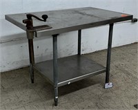 Stainless Work Table w/ Can Opener