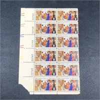 '70s US Stamp Block 100th Ann Mail Order