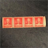 43 Vintage Unstruck US Stamps Dr Crawford Long