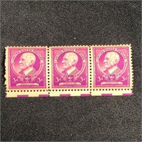 3 Vintage Unstruck US Stamps Charles Elliot