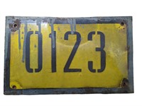 Porcelain Military Vehicle Number Plate