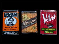Lot of Tobacco Pocket tins - Great graphics
