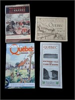Lot of early Quebec tourist and travel Ephemera