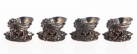 SET OF 4 STERLING SEAFOOD BOWLS DOLLHOUSE MINIATUR