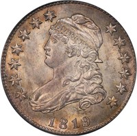 25C 1819 SMALL 9 PCGS MS64 CAC