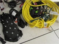 LARGE ASSORTMENT OF ITEMS, POWER CORDS, ETC.