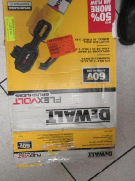 DEWALT 60 VOLT BLOWER WITH CHARGER AND BATTERY