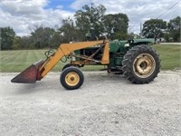 Oliver 1650 gas tractor with loader