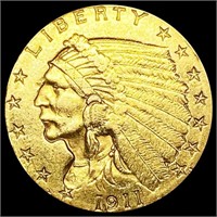 1911 $2.50 Gold Quarter Eagle GEM BU