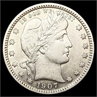 1907 Barber Quarter CLOSELY UNCIRCULATED