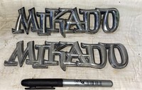 Vintage MIKADO Emblems
