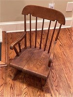 Vintage Child’s rocking chair flawed