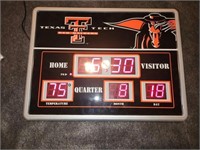 Red Raiders Texas Tech Scoreboard Clock