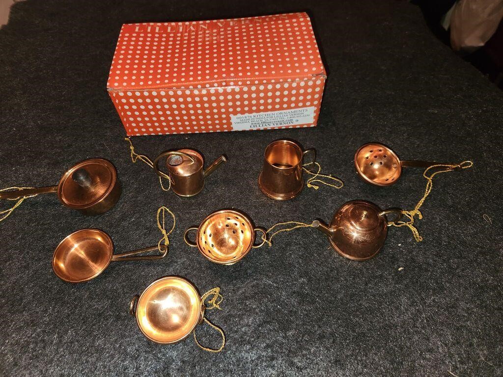 Lillian Vernon Copper Mini Ornaments