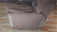 Brown reclining sectional-see desc