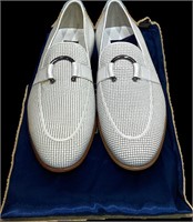 New—Corrente Leather Horseshoe Buckle Shoes
