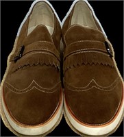 New—Angelino Perforated Cap Toe Full Kilt Shoes