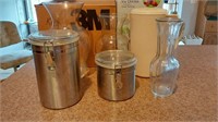 Vases, canisters, pitcher