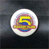 Disney Button Pin Pleasure Island 5 Years