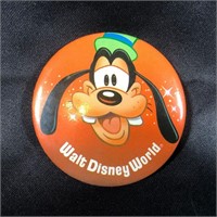 Disney Pin World Button Pin Goofy