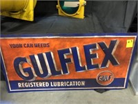 Gulflex Tin Sign - Unknown Era