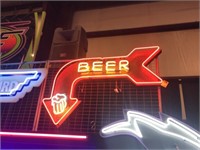 Neon  Lighted Beer Sign