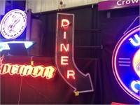 Neon Lighted Diner Sign