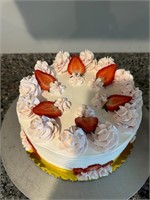 Tres Leches with Strawberries Cake