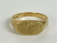 10k Gold Ring - Inscribed