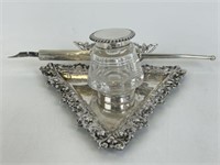 Sterling Silver Inkwell Set
