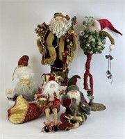Selection of Christmas Santa Figurines