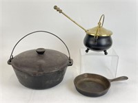 Selection of Cast Iron Cookware & Grinder