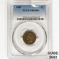 1889 Indian Head Cent PCGS PR64 RB