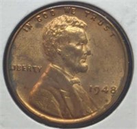 Uncirculated 1948 Lincoln wheat Penny
